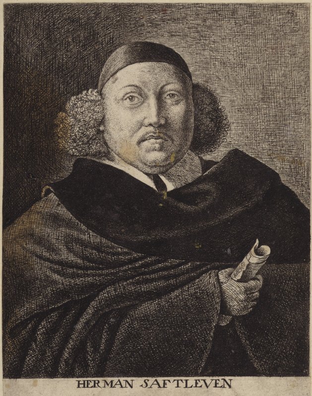 Portrét Hermana Saftlevena mladšího od Dutch School