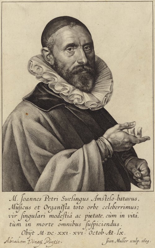 Portrét Jana Pieterszoona Sweelincka od Dutch School