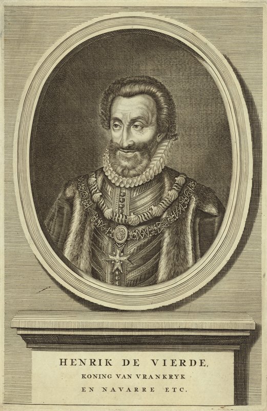Portrét francouzského krále Jindřicha IV od Dutch School