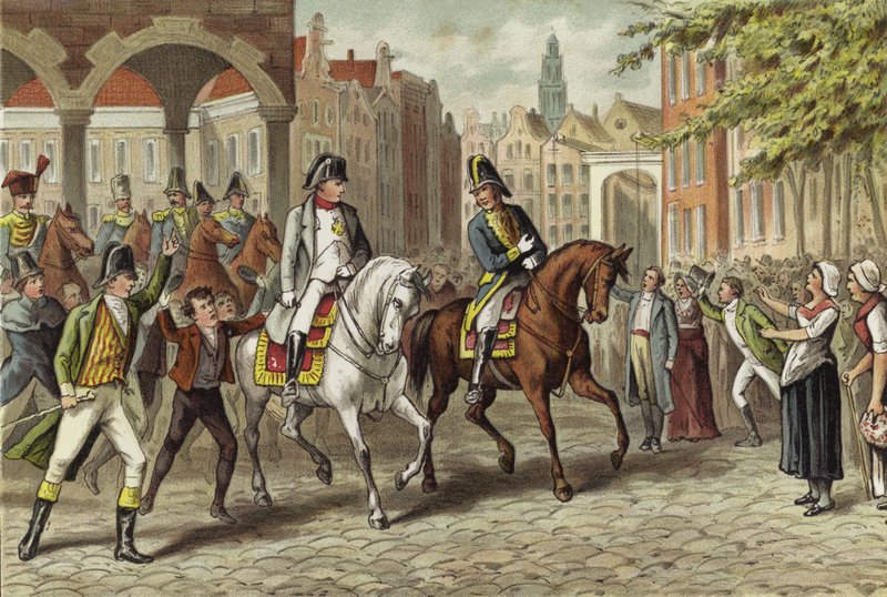 Císař Napoleon vstoupil do Utrechtu, Nizozemsko, 1811 od Dutch School