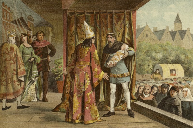 Divadelní představení, 14. století od Dutch School