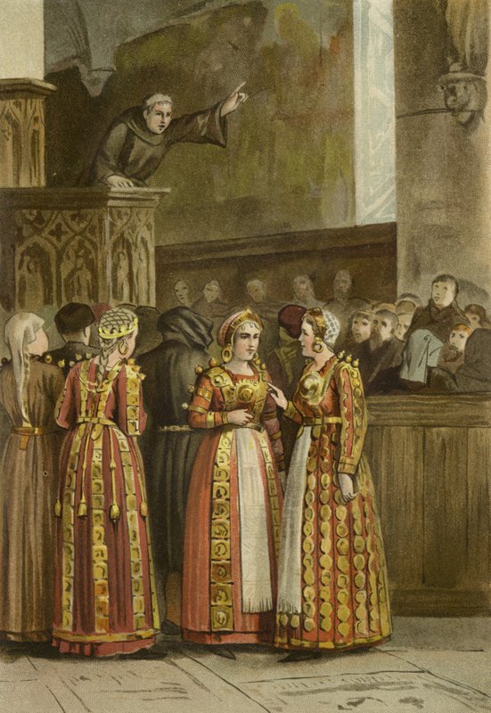 Ženy v tradičním fríském kroji, Nizozemsko, 15. století od Dutch School