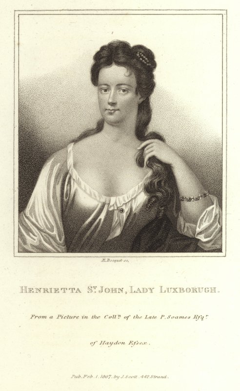 Henrietta St John Lady Luxborough od E. Bocquet