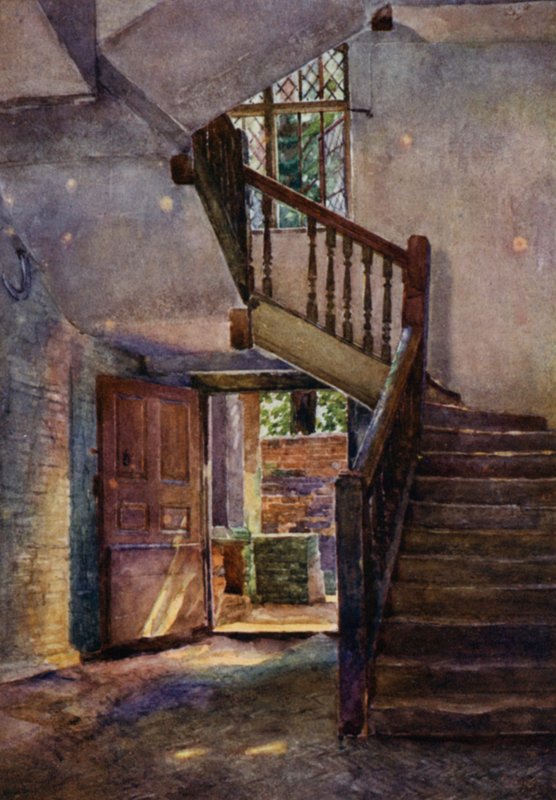 Eton: Interiér starého pivovaru (barva lito) od E. D. Brinton
