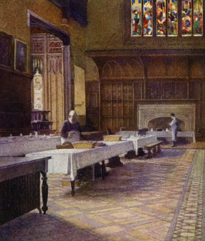 Eton: The College Jídelna (barevná lito) od E. D. Brinton
