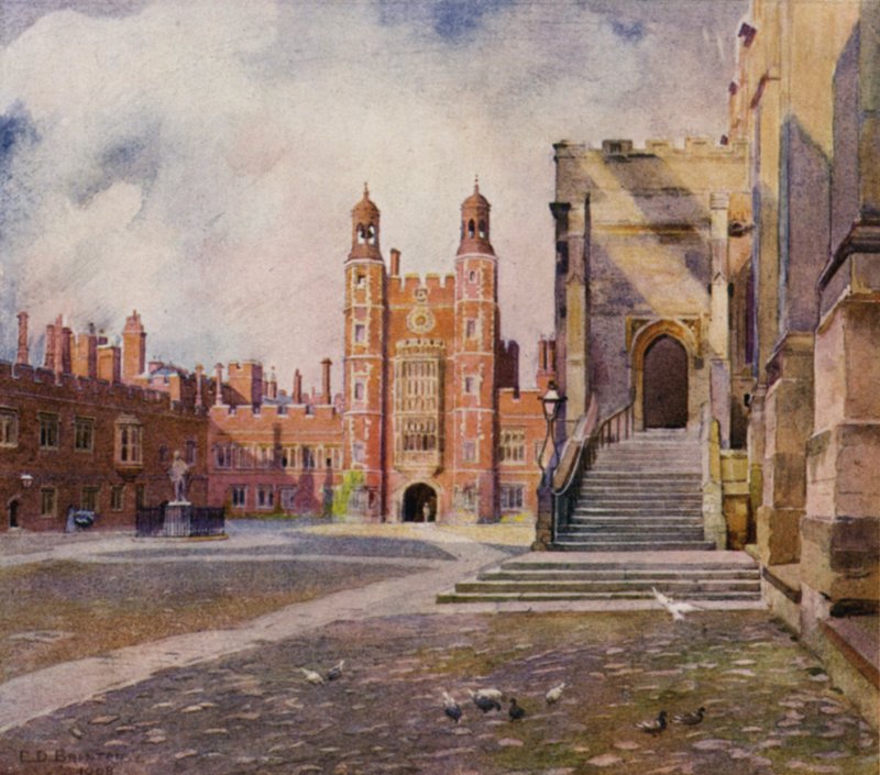 Eton: The Schoolyard, Chapel Steps a Lupton