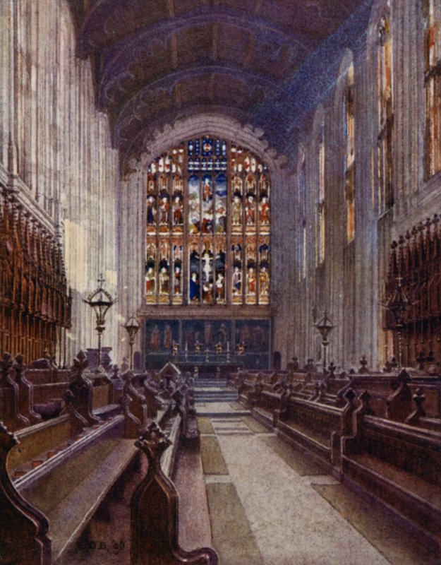 Eton: Horní kaple (barevná lito) od E. D. Brinton