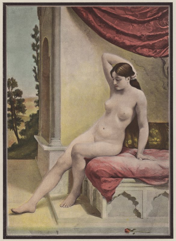 Turecké lázně (barevné lito) od E. Dieudonne