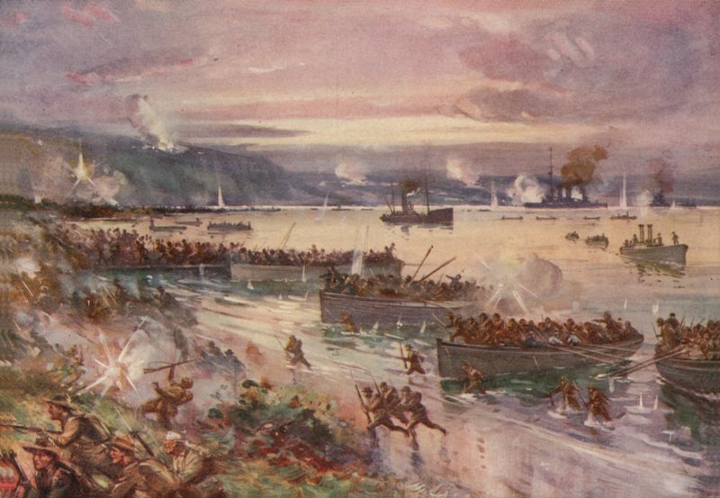 Operace Dardanely: vylodění Australanů v Gallipoli, duben 1915 od E. S. Hodgson