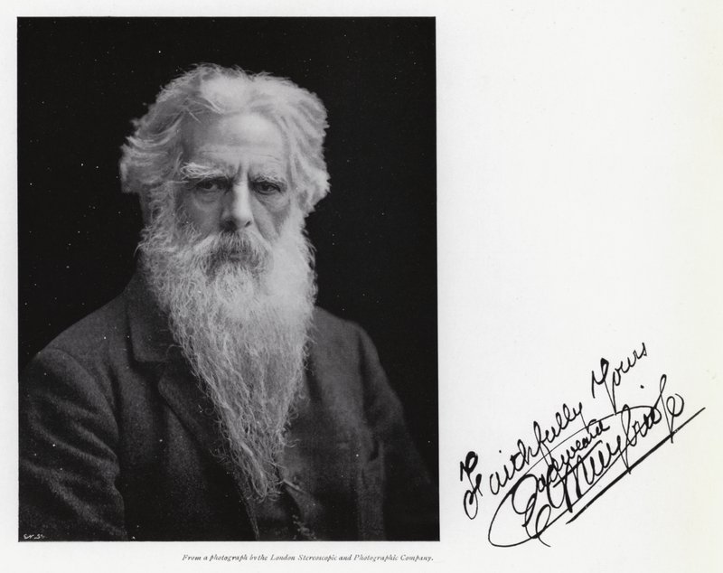 Portrét Eadwearda Muybridge (černobílá fotografie) od Eadweard Muybridge
