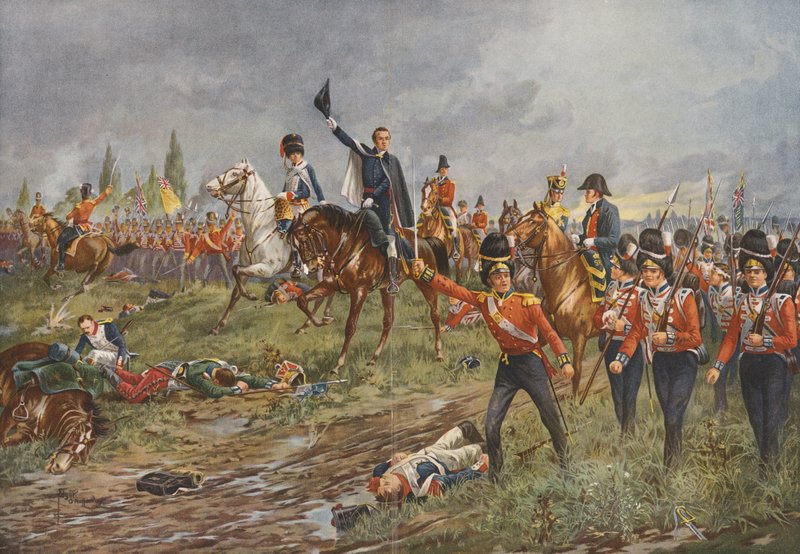Celá řada postoupí! (barevná litografie) od Edgar Alfred (after) Holloway