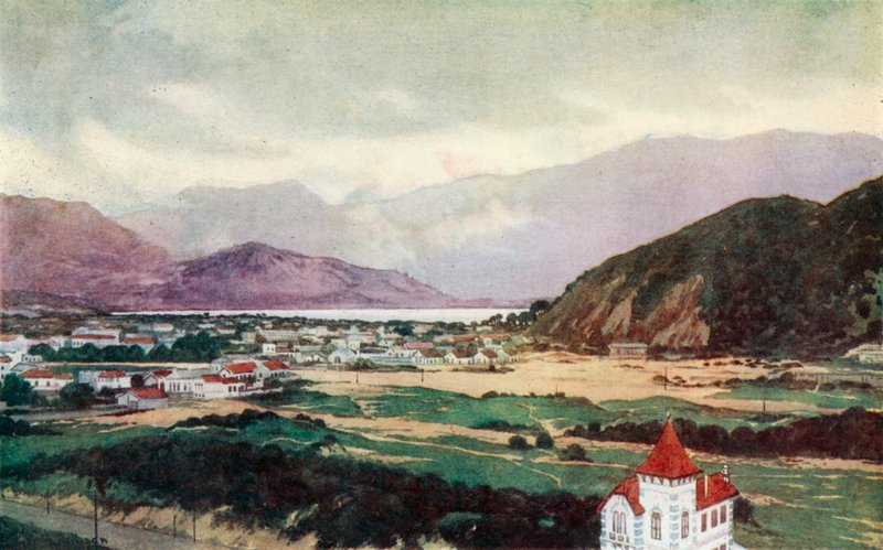 Jižní předměstí Rio de Janeiro, Ipanema (barevné lito) od Edgar L. Pattison