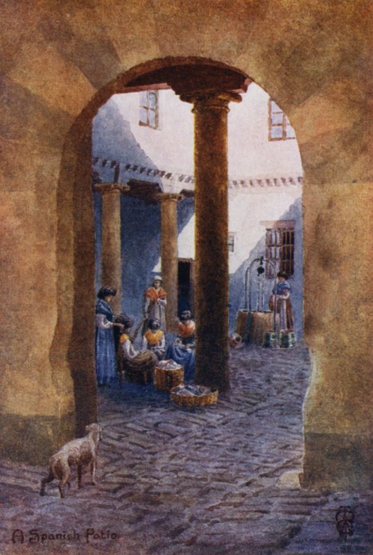 Severní Španělsko: Španělská terasa (barevné lito) od Edgar T. A. Wigram