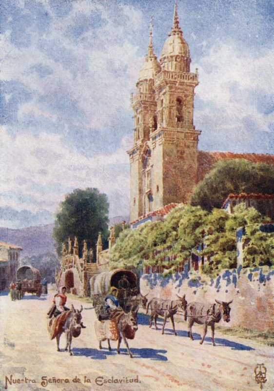 Severní Španělsko: Panna Maria z otroctví (barva litho) od Edgar T. A. Wigram