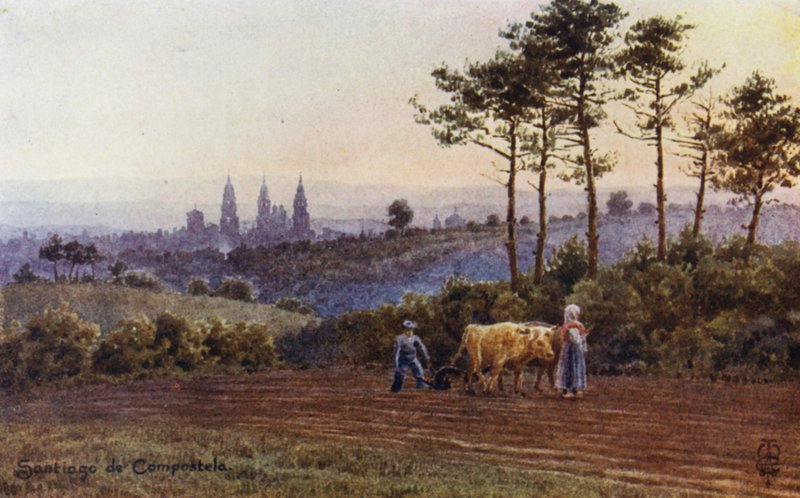 Severní Španělsko: Santiago de Compostela, Španělsko od Edgar T. A. Wigram