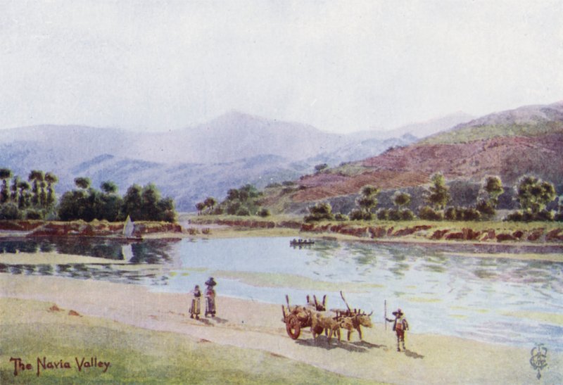Severní Španělsko: Údolí Navia (barevné lito) od Edgar T. A. Wigram