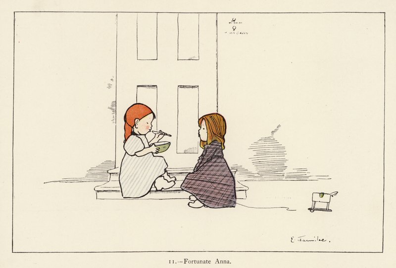 Šťastná Anna (barevná lito) od Edith Farmiloe