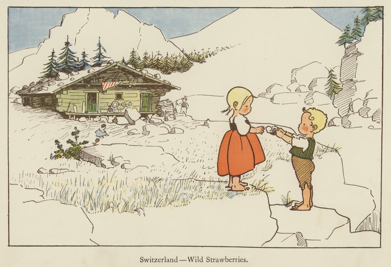 Švýcarsko, lesní jahody od Edith Farmiloe