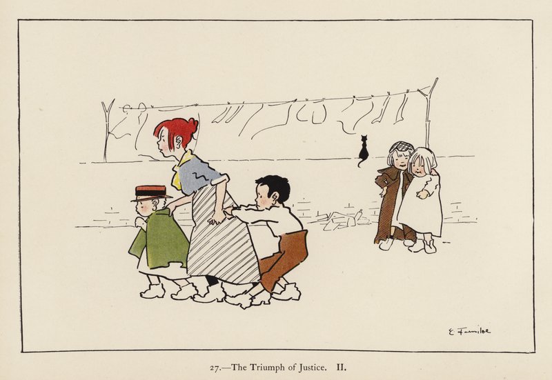 Triumf spravedlnosti II (barevné lito) od Edith Farmiloe