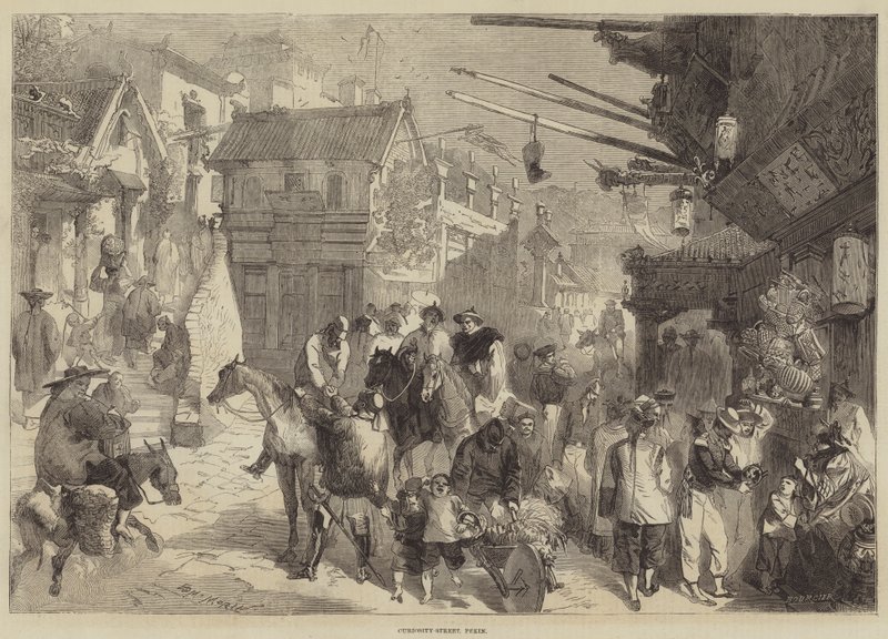 Curiosity-Street, Pekin od Edmond Morin