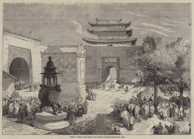 Vstup spojeneckých vojsk do Pekingu bránou klidu od Edmond Morin