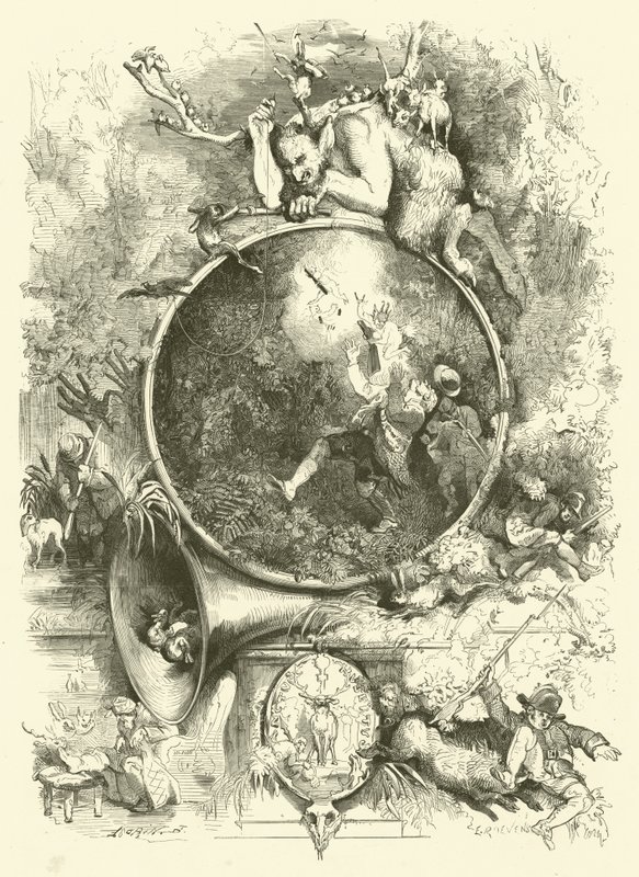Svatý Hubert, patron myslivců (rytina) od Edmond (after) Morin