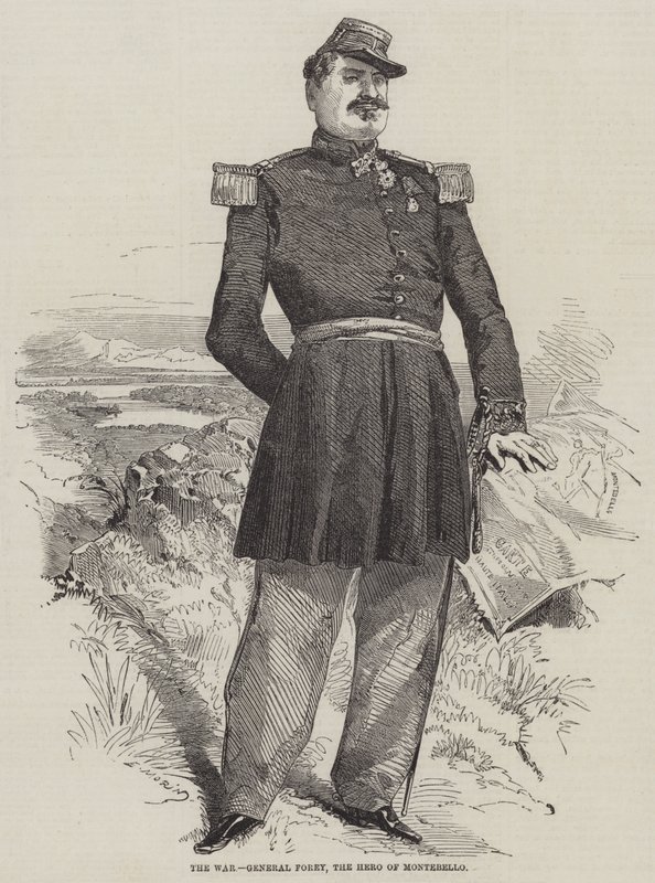 Válka, generál Forey, hrdina Montebello od Edmond Morin