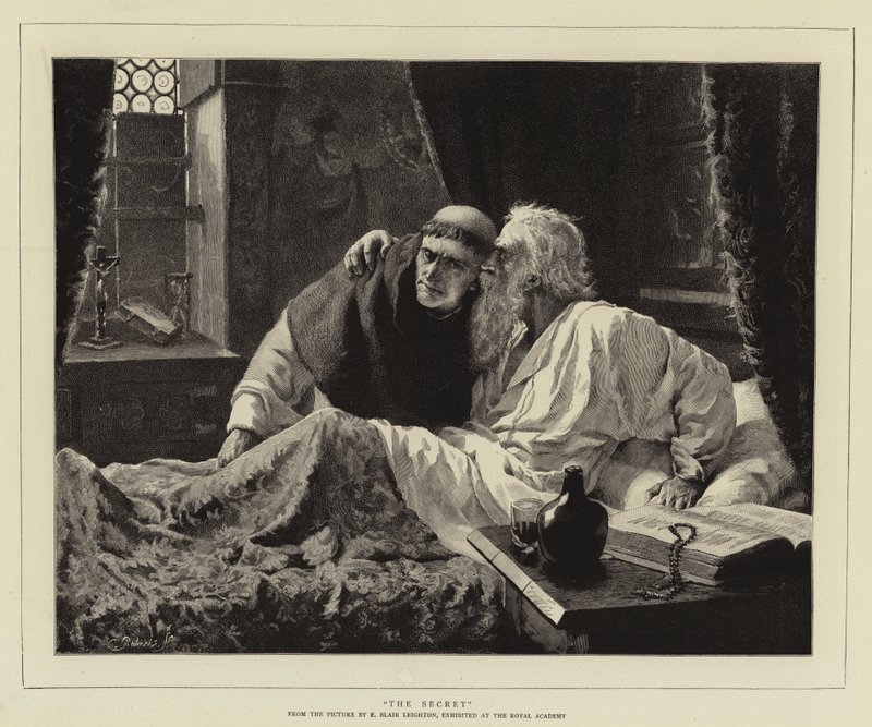 Tajemství od Edmund Blair Leighton