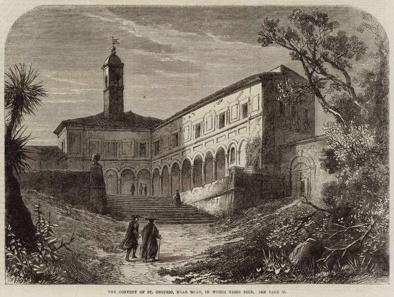 Klášter svatého Onofria poblíž Říma, ve kterém Tasso zemřel od Edmund Morison Wimperis