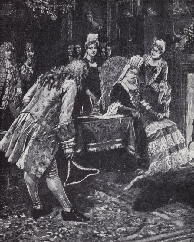 Vévoda a vévodkyně z Marlborough upadli v nemilost královny Anny od Edmund Blair (after) Leighton