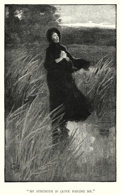 Ilustrace pro Jane Eyre od Charlotte Bronte (rytina) od Edmund Henry Garrett