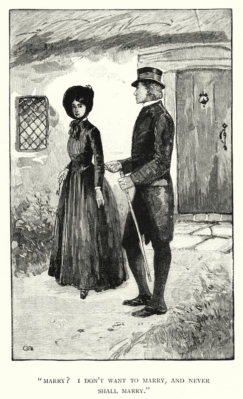 Ilustrace pro Jane Eyre od Charlotte Bronte (rytina) od Edmund Henry Garrett