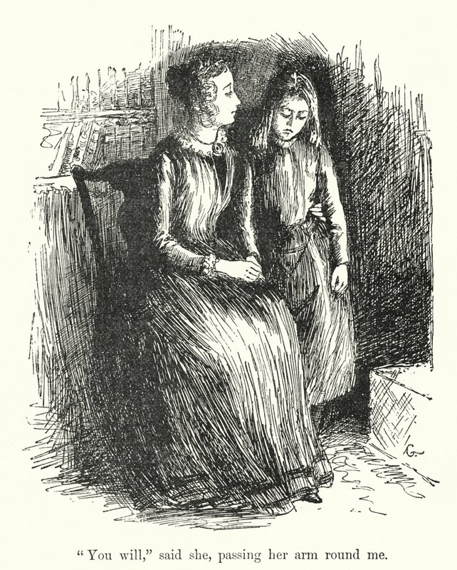 Ilustrace pro Jane Eyre od Charlotte Bronte (litho) od Edmund Henry Garrett