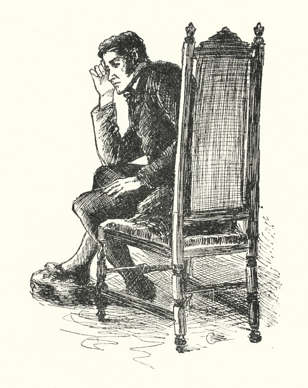 Ilustrace pro Jane Eyre od Charlotte Bronte (litho) od Edmund Henry Garrett