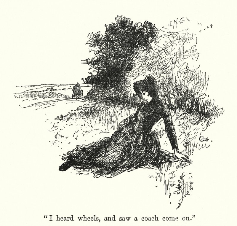 Ilustrace pro Jane Eyre od Charlotte Bronte (litho) od Edmund Henry Garrett
