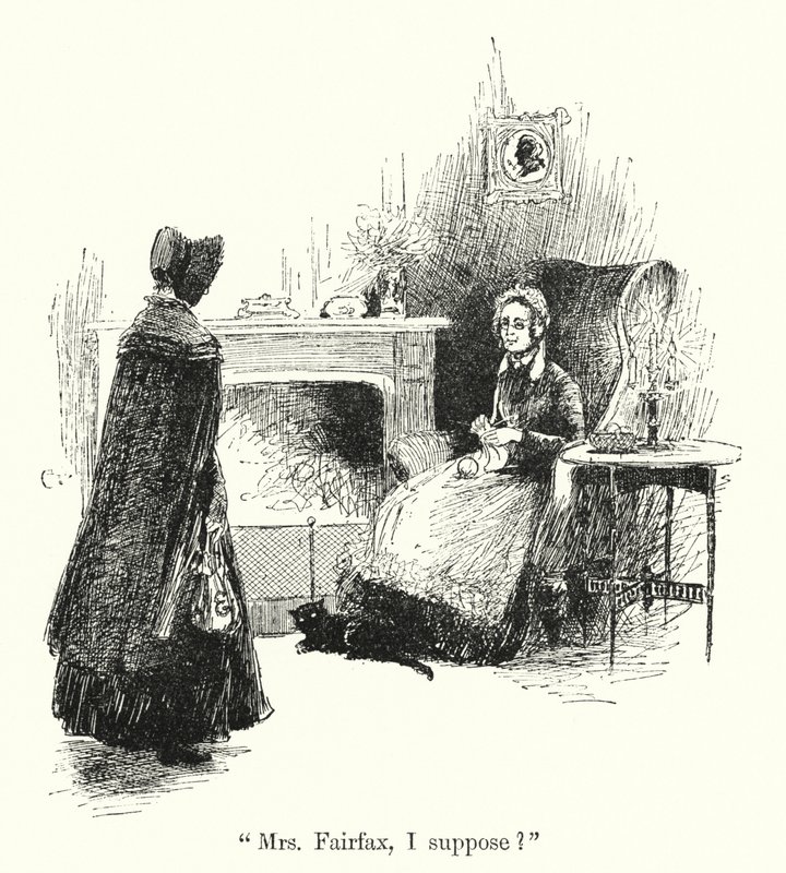 Ilustrace pro Jane Eyre od Charlotte Bronte (litho) od Edmund Henry Garrett