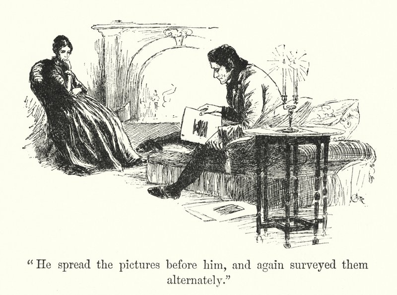 Ilustrace pro Jane Eyre od Charlotte Bronte (litho) od Edmund Henry Garrett