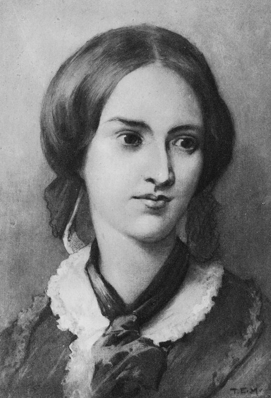 Portrét Charlotte Bronteové (litho) od Edmund Henry Garrett