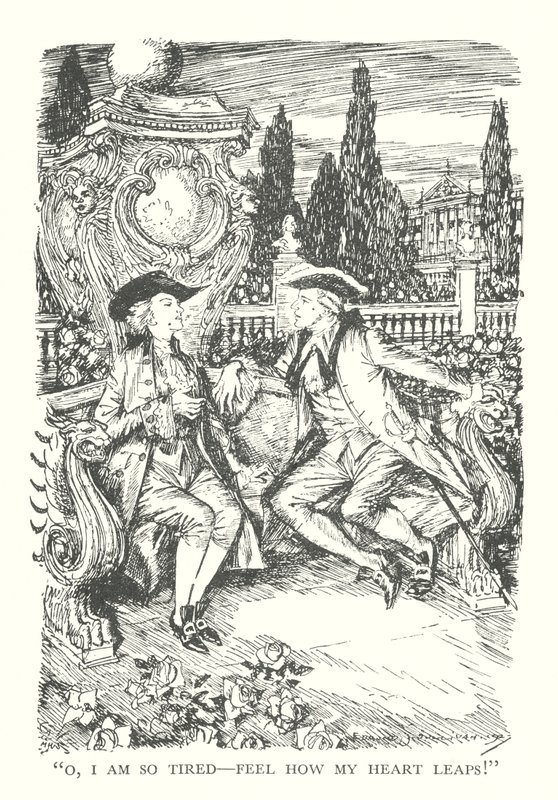 Ilustrace ke knize R. L. Stevensona Princ Otto (litografie) od Edmund Joseph (after) Sullivan