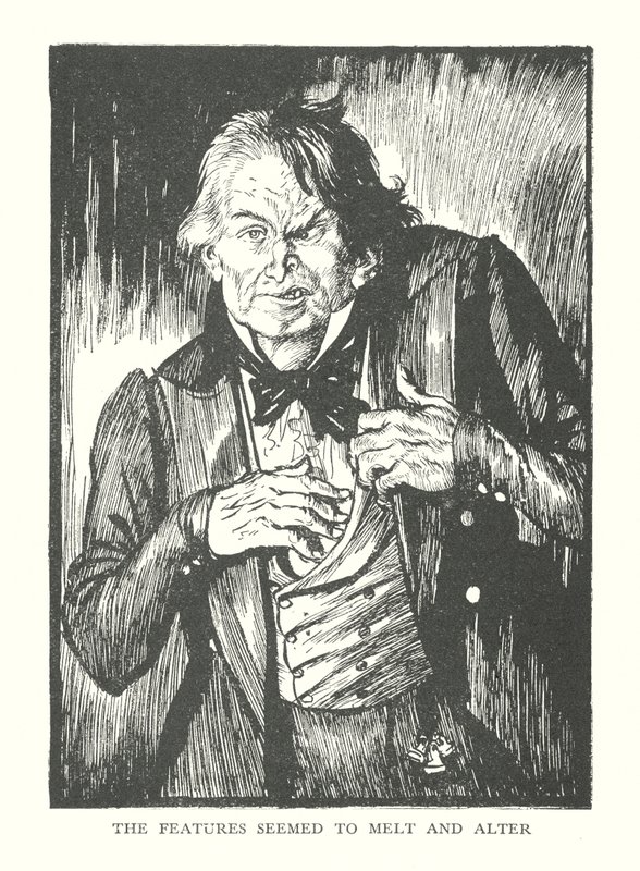 Ilustrace ke knize R. L. Stevensona Podivný případ doktora Jekylla a pana Hyda (litografie) od Edmund Joseph (after) Sullivan