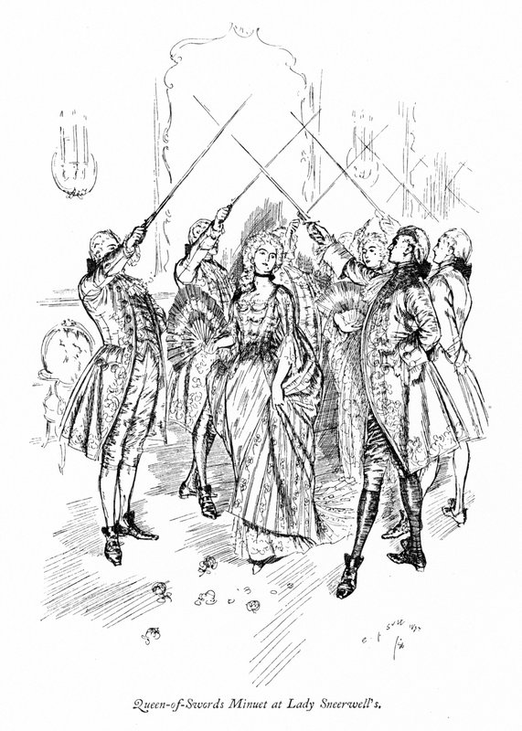 Ilustrace k Sheridanově Škole skandálu (rytina) od Edmund Joseph (after) Sullivan