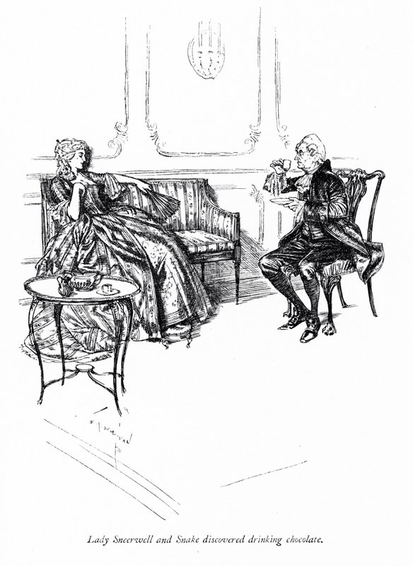 Ilustrace k Sheridanově Škole skandálu (rytina) od Edmund Joseph (after) Sullivan