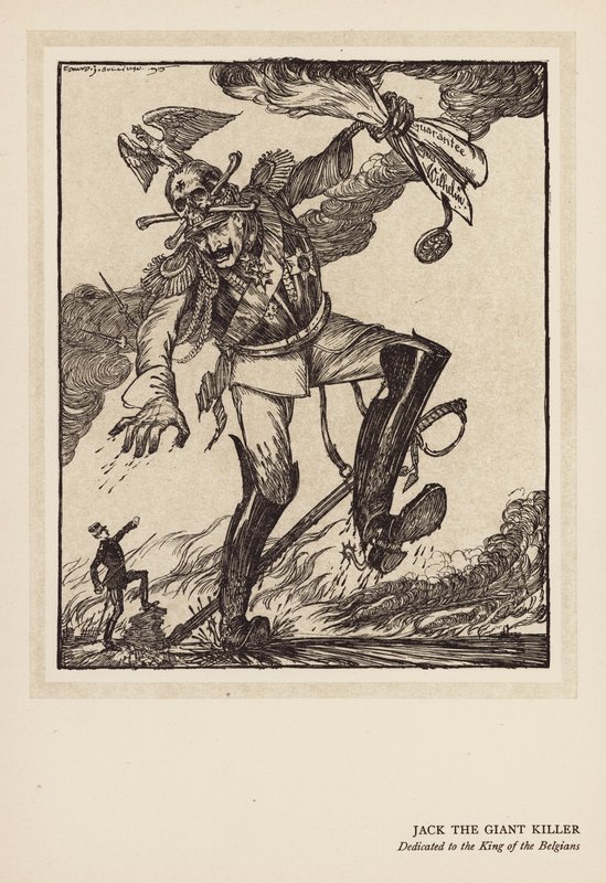 Kaiserův věnec: Jack the Giant Killer (litografie) od Edmund Joseph (after) Sullivan