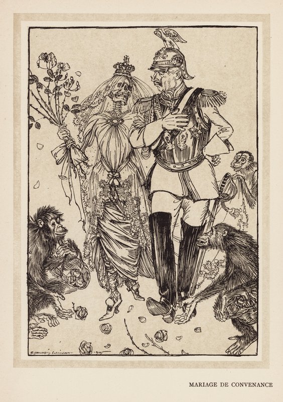 Kaiserův věnec: Marriage De Convenance (litografie) od Edmund Joseph (after) Sullivan