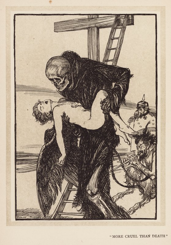 Kaiserův věnec: "Krutější než smrt" (litografie) od Edmund Joseph (after) Sullivan