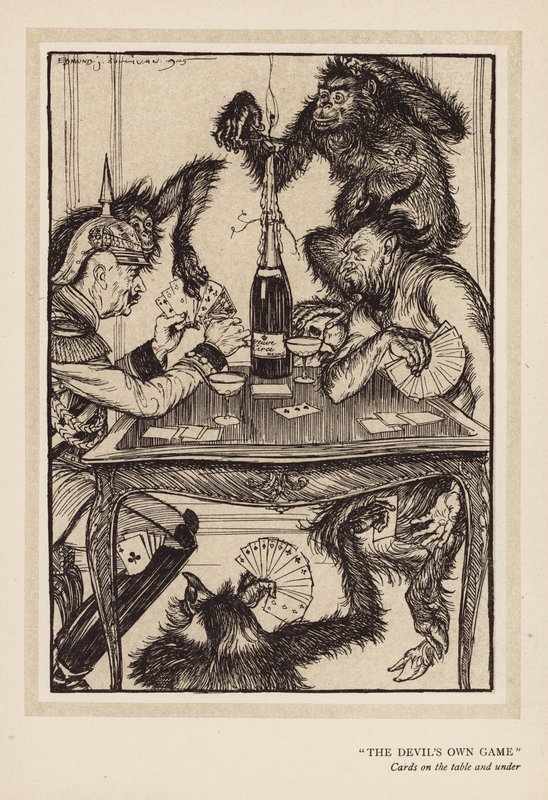 Kaiserův věnec: "Ďáblova hra" (litografie) od Edmund Joseph (after) Sullivan