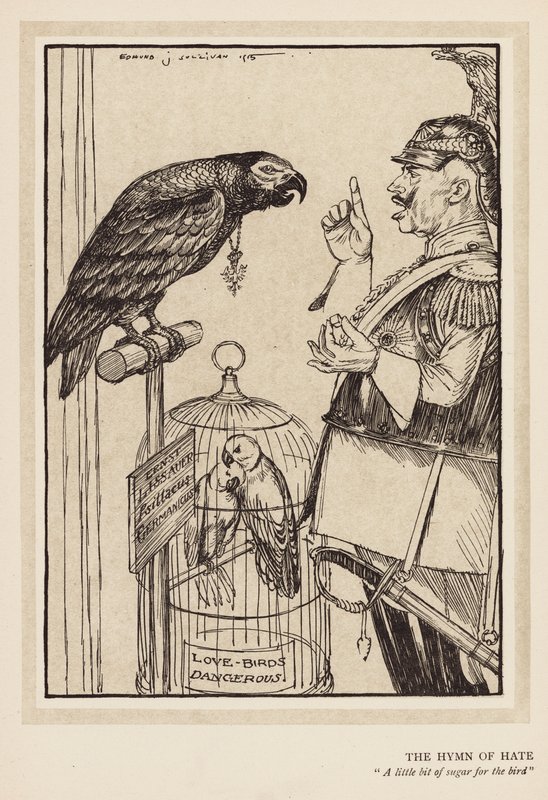 Kaiserův věnec: Hymna nenávisti (litografie) od Edmund Joseph (after) Sullivan