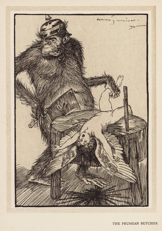 Kaiserův věnec: Pruský řezník (litografie) od Edmund Joseph (after) Sullivan