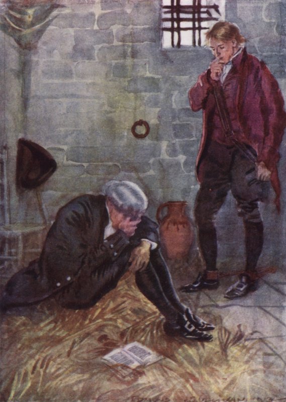 Ilustrace k Vicar of Wakefield od Olivera Goldsmitha (barevné lito) od Edmund Joseph Sullivan