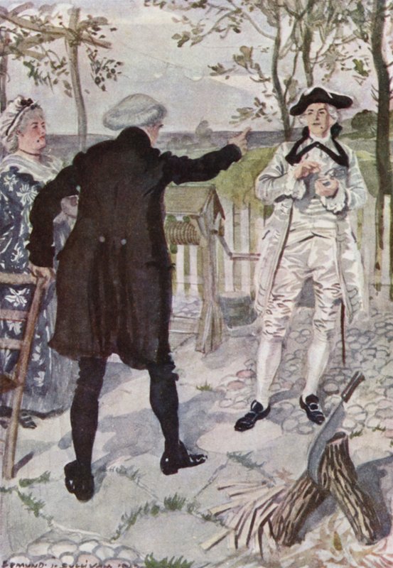 Ilustrace k Vicar of Wakefield od Olivera Goldsmitha (barevné lito) od Edmund Joseph Sullivan